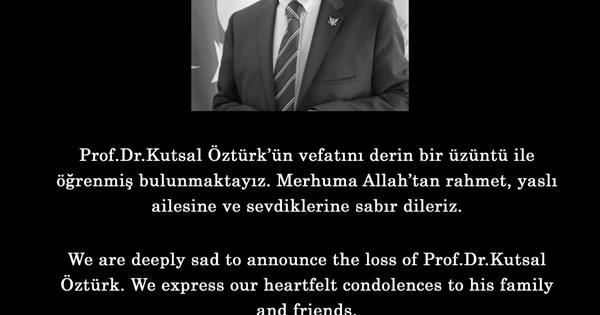 Lost of Prof.Dr.Kutsal Ozturk