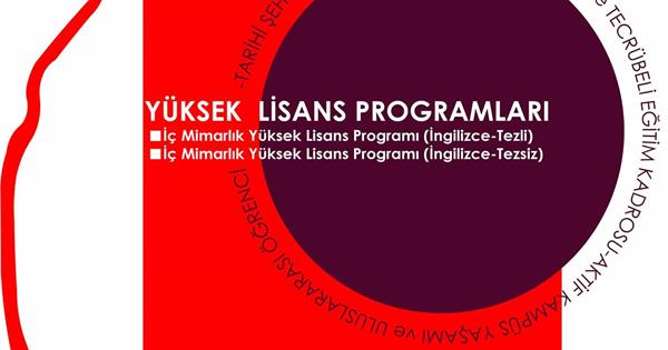 2018-19 Yüksek Lisans Programları