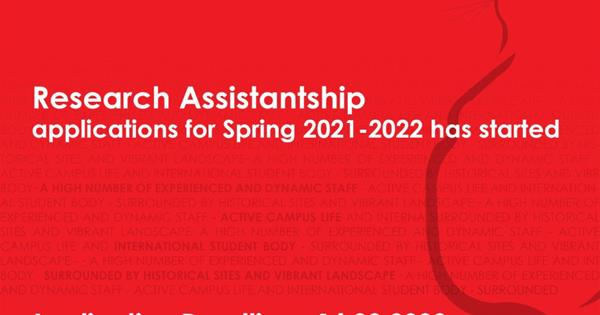 Research Assistantship Applications Commenced